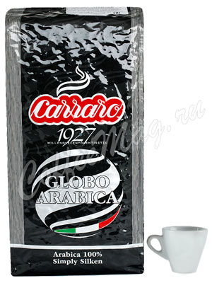 Кофе Carraro в зернах Globo Arabica 1 кг