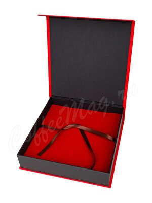 Коробка под блин красная в подарочном пакете 100/200/357 г