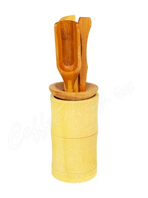 Набор деревянных инструментов Коленце для Чайной церемонии h-18 см  