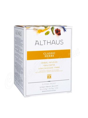 Чай Althaus Classic Herbs травяной Классические травы в пирамидках 15 шт