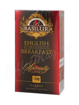 Basilur Избранная классика Английский завтрак 25 пак (конверт)