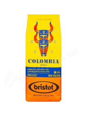 Кофе Bristot в зернах Colombia 225 г