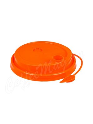 Крышка для стаканов ФЛИП-ТОП Оранжевая D90 мм (50шт)