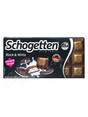 Schogetten Black & White Шоколад, плитка 100г