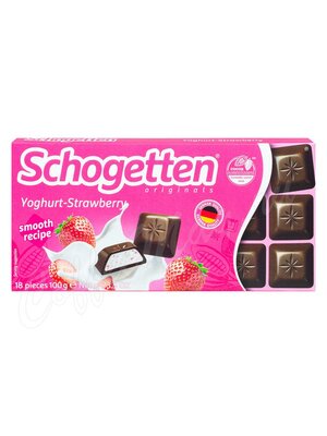 Schogetten Yoghurt-Strawberry Шоколад, плитка 100г