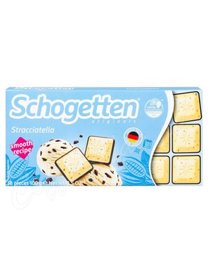 Schogetten Stracciatella Шоколад мороженое с шоколадом, плитка 100г