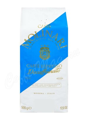 Кофе Molinari в зернах Decaf 500 г